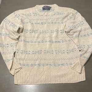 vintage Ralph Lauren 100% silk hand-knit sweater